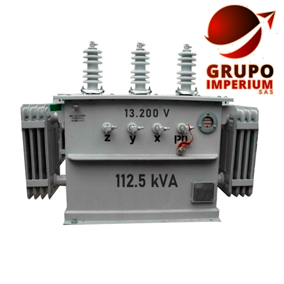 Transformador Trifásico en Aceite 112.5 KVA-13.200 v- 208-122 v Plena