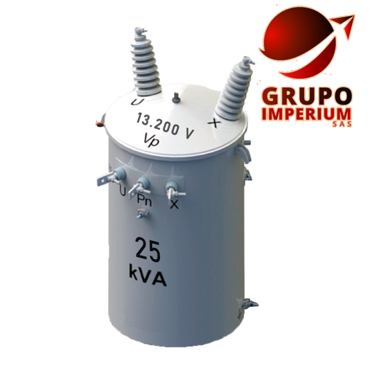 Transformador Monofásico en Aceite de 25 KVA-13.200 v-120-240 v