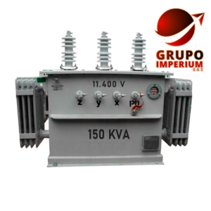 Trasformador Trifásico 150 KVA 11.4KV 220-127 Plena Carga